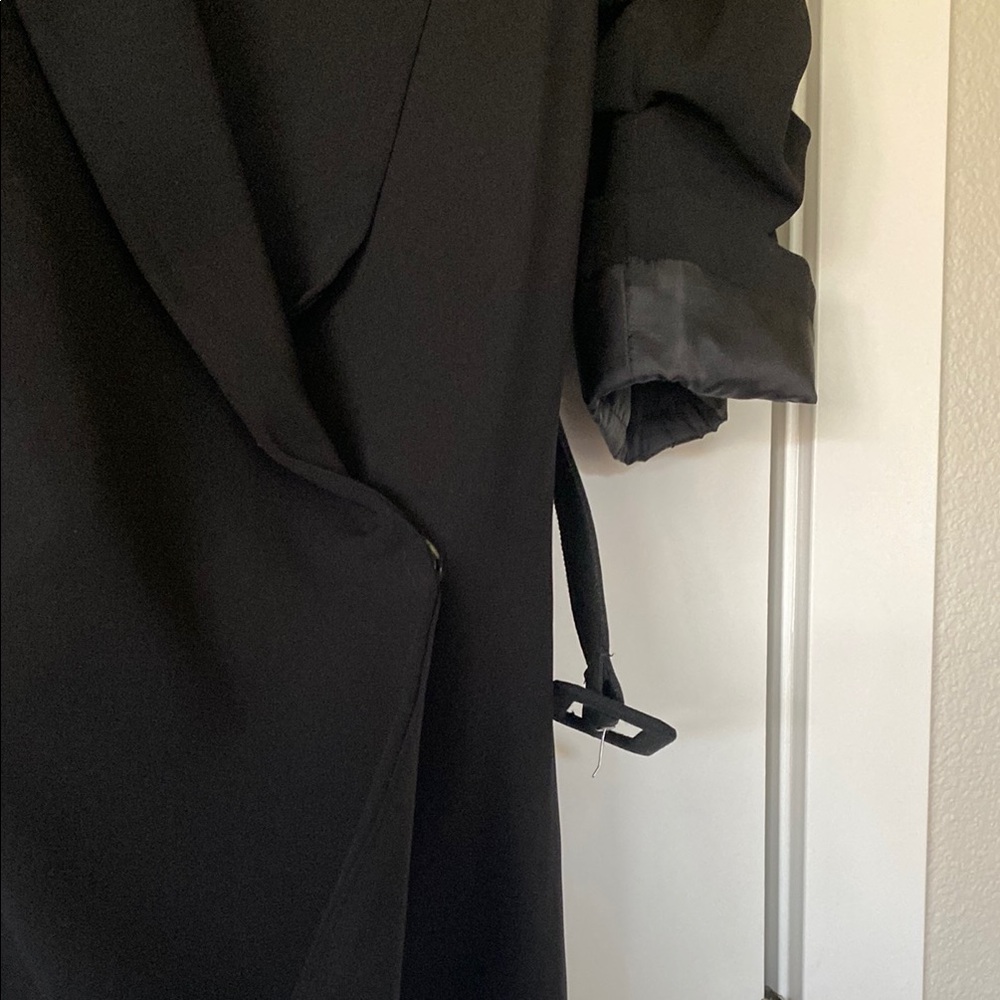 Zara Black Tailored Blazer with Belt - Picture 5 of 13